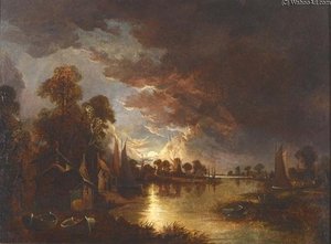 The Norfolk Broads At Moonlight — Paul Jones