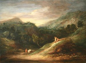 An Extensive Wooded Upland Landscape — Thomas Gainsborough, British Landscape