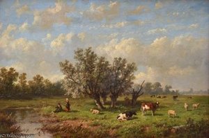 Dutch Pastoral Scene — Anthonie Jacobus Van Wijngaerdt