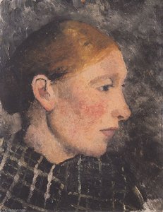Head Of A Peasant Woman In Profile — Paula Modersohn-becker