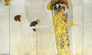 Beethoven Frieze, Suffering Humanity — Gustav Klimt