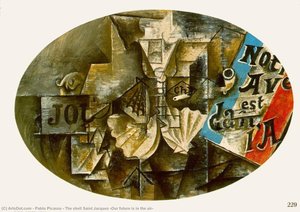The Shell Saint Jacques (our Future Is In The Air) — Pablo Picasso, Analytical Cubism
