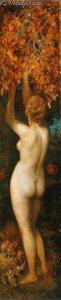 Die Funf Sinne Geschmack — Hans Makart