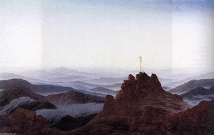 Morning In The Riesengebirge — Caspar David Friedrich, Romantic Landscape Painting
