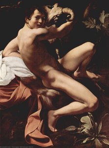 St John The Baptist (youth With Ram) — Caravaggio, Baroque
