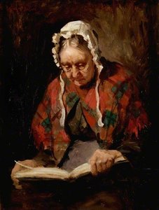 Old Lady Reading — Cowan Dobson
