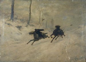 ECLAIREURS EN FUITE SUR LA NEIGE