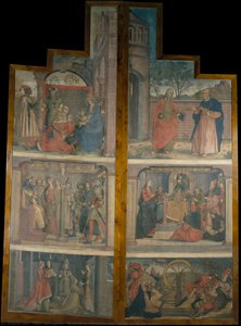 Doors Of An Altarpiece With Scenes Of Saint Catherine — Pedro Berruguete, Early Renaissance