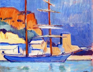 The Harbor At Cassis — Samuel John Peploe