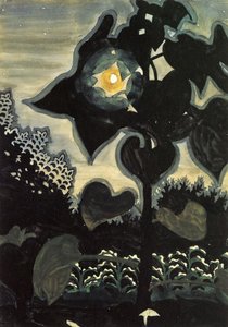Moon Through Young Sunflowers — Charles Burchfield