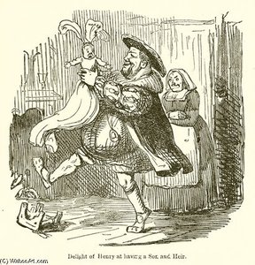 Delight Of Henry At Having A Son And Heir — John Leech