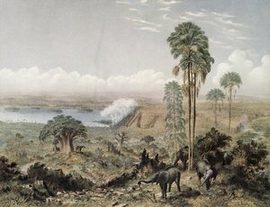 Victoria Falls Of The Zambezi River — Thomas Baines