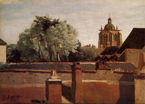 Bell Tower Of The Church Of Saint-paterne At Orleans — Jean-baptiste-camille Corot