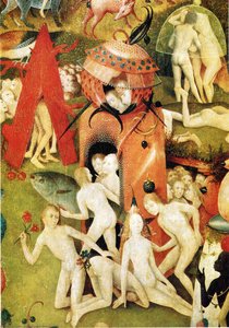 The Garden Of Earthly Delights (detail) (34) — Јеронимијус Бош, Early Netherlandish Painting