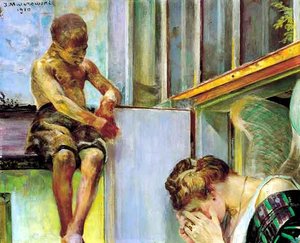Boy And Chimera — Jacek Malczewski