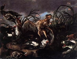Ducks And Water Hens Surprised By Dogs — Jan Fyt (joannes Fijt)