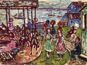 Merry Go Round — Maurice Brazil Prendergast, Post-impressionism