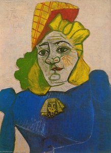 Frau Mit Brosche — Pablo Picasso