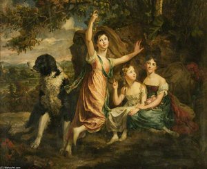 Ladies Alice, Jane And Caroline Gordon — George Hayter