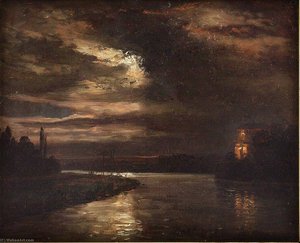 Moonlight over Elbe