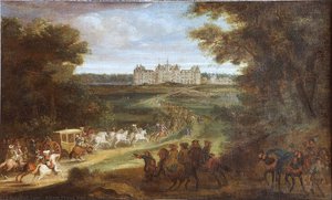L’arrivée De Louis Xiv À Chambord — Adam Frans Van Der Meulen, Baroque