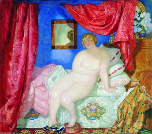 Beauty — Boris Mikhailovich Kustodiev, Art Nouveau