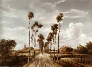 Meyndert The Alley At Middelharnis — Meindert Hobbema