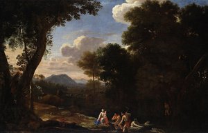 An Italian Landscape With Staffage From The Latona Story — Герман Ван Сванеvelt