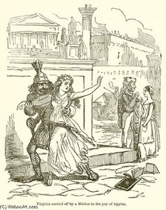 Virginia Carried Off By A Minion In The Pay Of Appius — John Leech