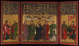 The Burg Weiler Altar Triptych (altarpiece With The Virgin And Child And Saints) — Master Of The Burg Weiler Altarpiece, Late Gothic