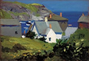 Monhegan Houses, Maine — Edward Hopper, American Realism