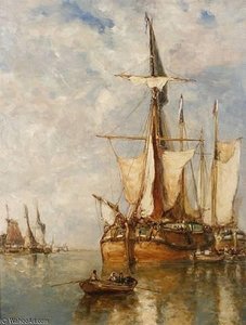 Shipping In A Dutch Harbour — Paul Jean Clays