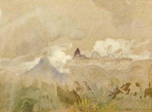 Mountain In Spain, (painting) — Arthur B. Davies
