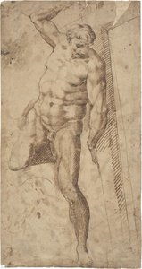 Copy Of The Good Thief, From The Last Judgement Of Michelangelo — Bartolomeo Passarotti, Renaissance