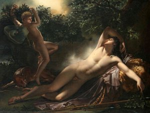 The Sleep Of Endymion — Anne-louis Girodet, Neoclassicism, Romanticism