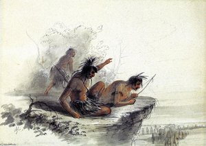 Watching The Caravan — Alfred Jacob Miller