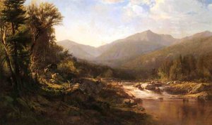 Landscape With Mountains And Stream — Alexander Helwig Wyant