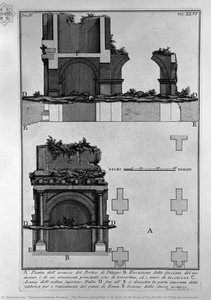 The Roman Antiquities, T. 4, Plate Xlvi. Proof Of The Portico Of Philip The Advanced. — Giovanni Battista Piranesi, Neo Classicism