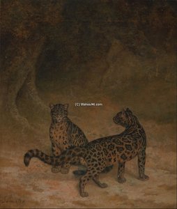 Clouded Leopards — Jacques Laurent Agasse