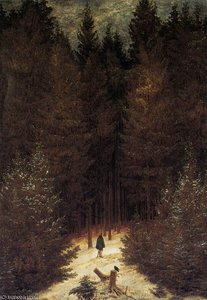 Chasseur In The Forest — Caspar David Friedrich