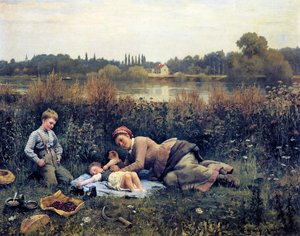 Noonday Repast — Daniel Ridgway Knight