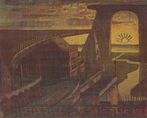 Fortress (fortress Fairy Tale) — Mikalojus Konstantinas Čiurlionis