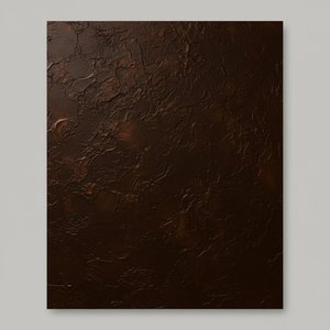 Fragmented Earth: A Monolithic Study In Umber And Ancient Textural Decay — David Moreau, Plaster & Texture Art