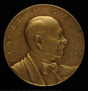 Elbert H. Gary, United States Steel Corporation Service Medal (reverse)