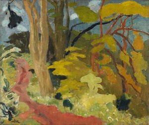 Woodland Path — Sir William George Gillies, Cubist Landscape
