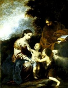 Sagrada Familia Con San Juan Niño — Bartolomé Esteban Murillo