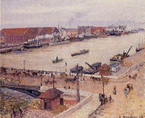 El Sena Inundado, Rouen — Camille Pissarro