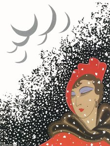 The Seasons, Winter — Erté