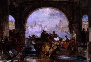 The Doge's Watergate At Venice — George Cattermole