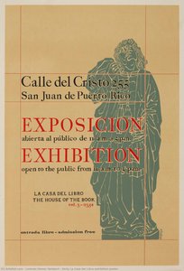 Early La Casa del Libro exhibition poster